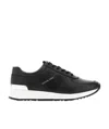 Michael Kors Lace-up Sneakers With Logo In Black