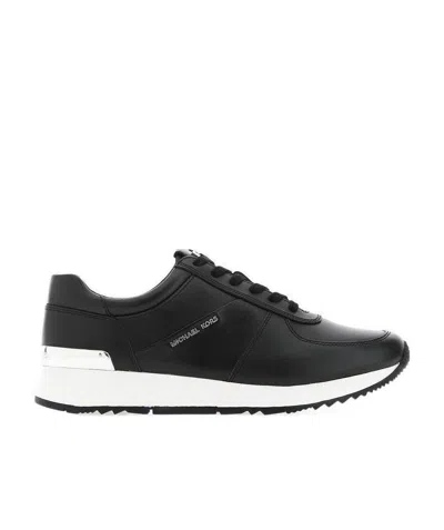 Michael Kors Lace-up Sneakers With Logo In Black