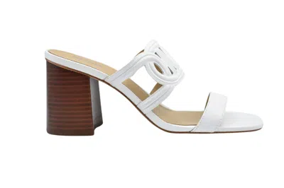 Michael Kors Alma 90mm Leather Sandals In White