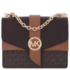 Michael Kors Ladies Greenwich Small Presbyopia Crossbody Bag - Brown/acorn In Brown/acorn