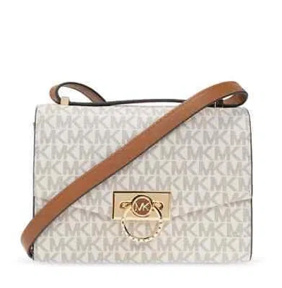 Pre-owned Michael Kors Ladies Hendrix Extra-small Logo Convertible Crossbody Bag - Cream In Ivory