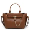 Michael Kors Ladies Luggage Hamilton Legacy Small Leather Belted Satchel In Luggage