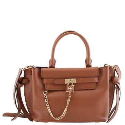 Pre-owned Michael Kors Ladies Luggage Hamilton Legacy Small Leather Belted Satchel
