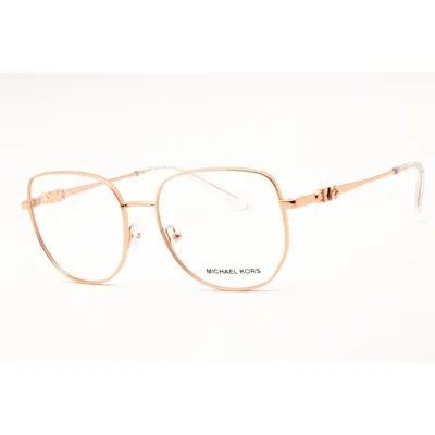 Michael Kors Ladies Rose Gold Tone Round Eyeglass Frames 0mk3062