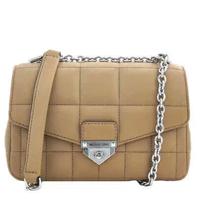Pre-owned Michael Kors Ladies Soho Small Quilted Leather Shoulder Bag - Camel