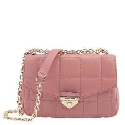 Pre-owned Michael Kors Ladies Soho Small Quilted Leather Shoulder Bag - Rose