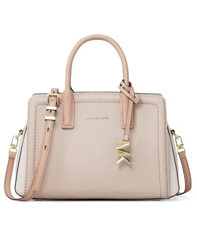Michael Kors Laila Extra Small Leather Crossbody Bag In Pink