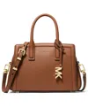 Michael Kors Laila Extra- Small Leather Crossbody In Brown