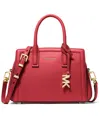 Michael Kors Laila Extra- Small Leather Crossbody In Red