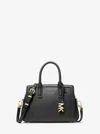 Michael Kors Laila Extra-small Leather Crossbody Bag In Black