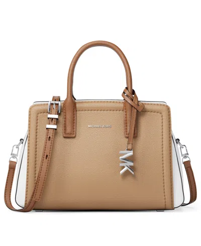 Michael Kors Laila Extra-small Crossbody Handbag In Peanut Multi
