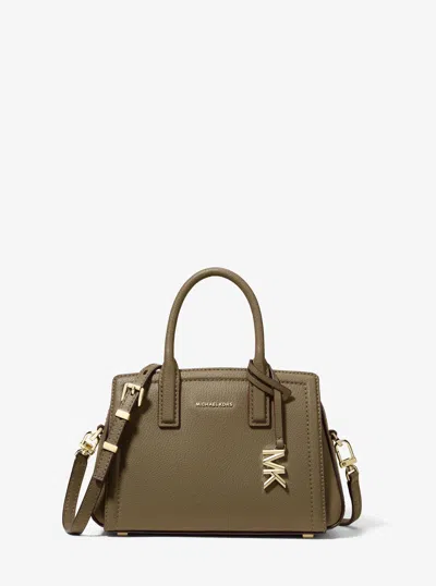 Michael Kors Laila Extra-small Leather Crossbody Bag In Brown