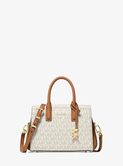 Michael Kors Laila Extra-small Signature Logo Crossbody Bag In Brown