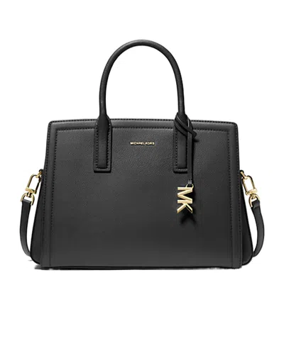 Michael Kors Laila Medium Satchel In Black