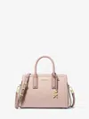 Michael Kors Laila Small Color-block Pebbled Leather Satchel In Multi