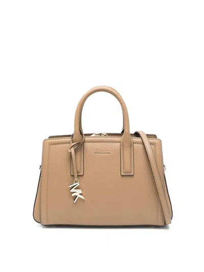 Michael Kors Laila Small Satchel Bag In Grey