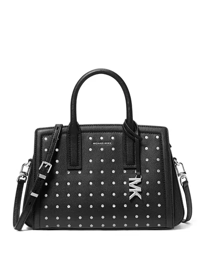 Michael Kors Laila Small Satchel In Black