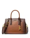 Michael Kors Laila Small Satchel In Brown
