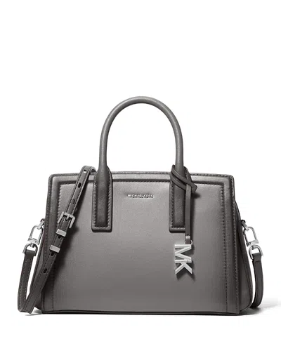 Michael Kors Laila Small Satchel In Gray