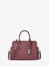 Michael Kors Laila Small Signature Logo Satchel In Pink