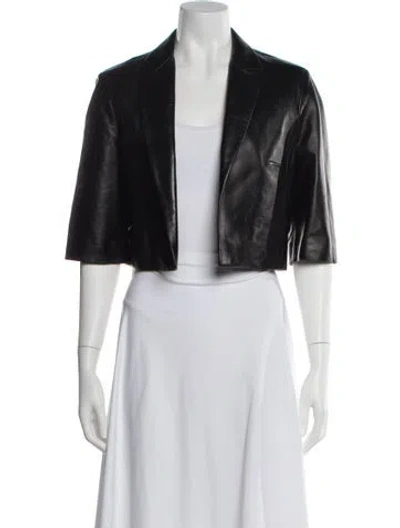Pre-owned Michael Kors Lamb Leather Bolero In White