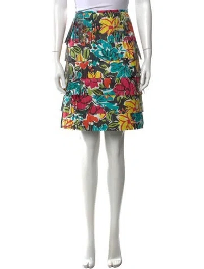Pre-owned Michael Kors Lamb Leather Mini Skirt In Black