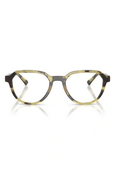 Michael Kors Lanai 52mm Geometric Optical Glasses In Multi