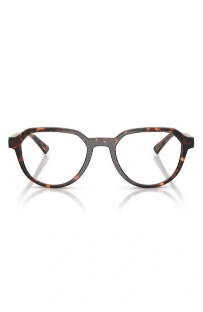 Michael Kors Lanai 52mm Geometric Optical Glasses In Purple