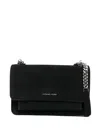 Michael Kors Large Claire Shoulder Bag In Black