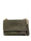 Michael Kors Large Claire Shoulder Bag In Green