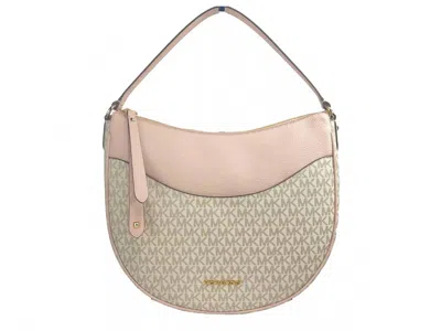 Michael Kors Large Dover Half Moon Crossbody Bag Purse In Powder Blush Multi