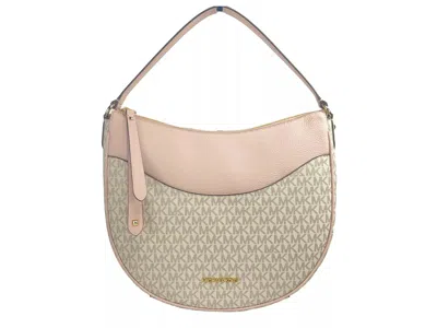 MICHAEL KORS LARGE DOVER HALF MOON CROSSBODY BAG PURSE POWDER BLUSH MULTI