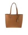 Michael Kors Large Eliza Logo-lettering Leather Tote Bag In Brown