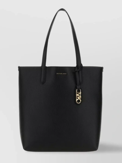 Michael Kors Large Eliza Pebble Leather Shopping Bag In Black