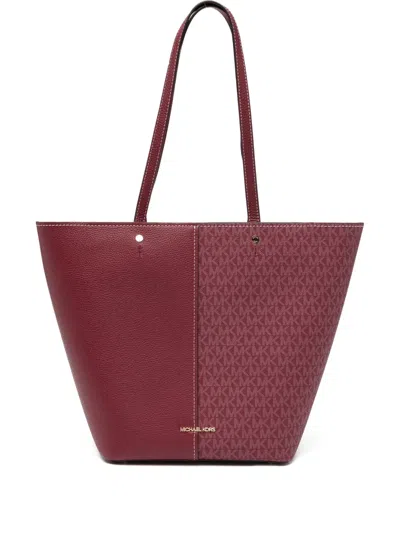 Michael Kors Large Flora Tote Bag In Red