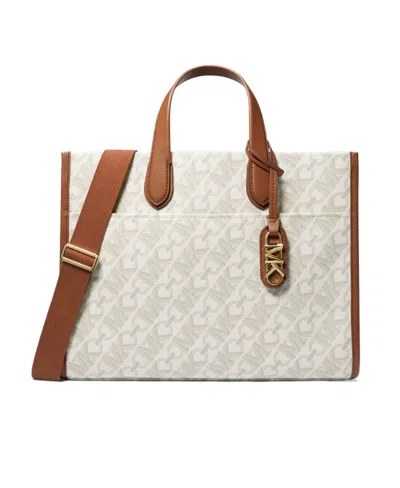 Michael Kors Large Gigi Empire Tote Bag In Nude