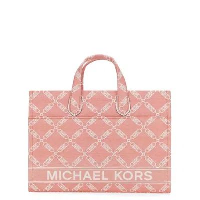 MICHAEL KORS MICHAEL KORS LARGE GIGI LOGO JACQUARD TOTE BAG