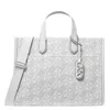Michael Kors Large Gigi Logo Tote Bag In Grey