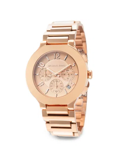 Michael Kors 그래머시 라지 골드 로즈 시계 In Gold