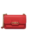 Michael Kors Large Heather Leather Shoulder Bag In Red