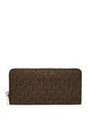 Michael Kors Large Jet Set Wallet In Brown