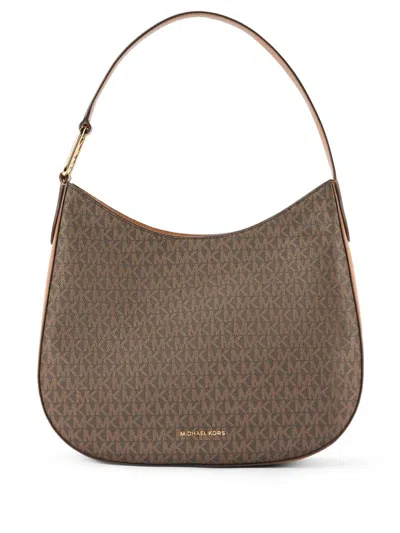 Michael Kors Large Kensington Shoulder Bag In Brown