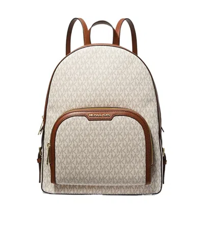 Michael Kors Large Logo Backpack In Nude