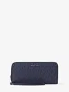 Michael Kors Large Logo Continental Wallet In Brown