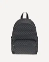 Michael Kors Tanner Large Printed Signature Logo Backpack In Black