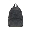 Michael Kors Tanner Large Printed Signature Logo Backpack In Black