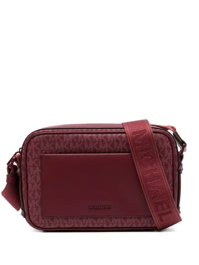Michael Kors Large Maeve Signature Logo Bag In Red