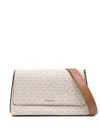 Michael Kors Large Nessa Signature Logo Bag In Neutral