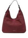 Michael Kors Nolita Large Leather Hobo Shoulder Bag In Red