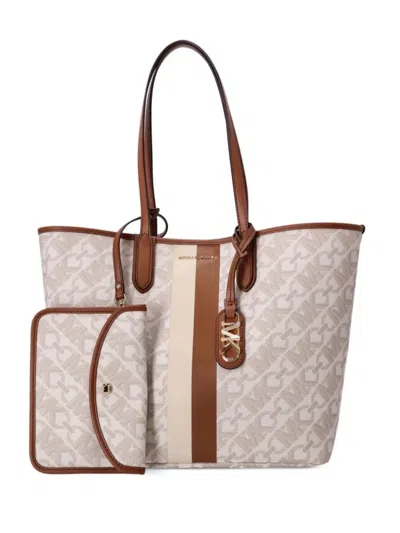 Michael Kors Large Open Tote In Neutral